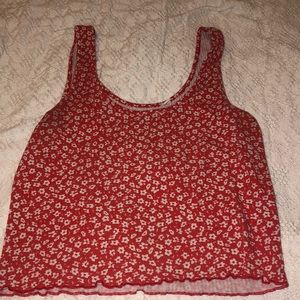 pacsun basics flower tank top